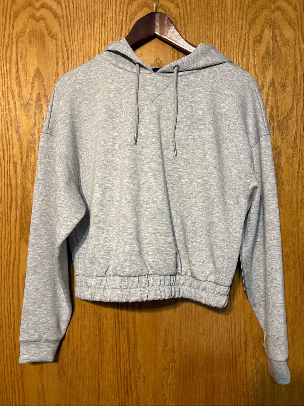 Scoop Light Gray Cropped Hoodie NWT size XS